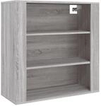 vidaXL Wandschrank Grau Sonoma 80x33x80 cm Holzwerkstoff 816598