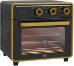 HOMCOM Minibackofen mit Umluft 20L Backblech Kr&uuml;melblech mit 5 Modi Metall