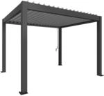 Biohort Pergola 3,5 m x 3 m Dunkelgrau-Metallic/Silber-Metallic