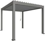 Biohort Pergola 3,5 m x 3 m Quarzgrau-Metallic/Silber-Metallic