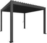 Biohort Pergola 3,5 m x 3,5 m Dunkelgrau-Metallic