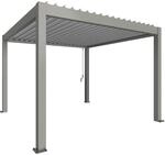 Biohort Pergola 3,5 m x 3,5 m Quarzgrau-Metallic/Silber-Metallic