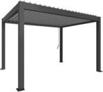 Biohort Pergola 4 m x 3 m Dunkelgrau-Metallic/Silber-Metallic