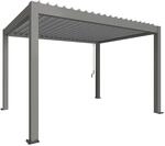 Biohort Pergola 4 m x 3 m Quarzgrau-Metallic/Silber-Metallic