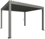 Biohort Pergola 4 m x 3,5 m Quarzgrau-Metallic