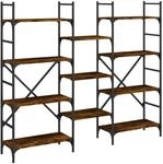 vidaXL B&uuml;cherregal R&auml;uchereiche 160x28,5x136,5 cm Holzwerkstoff