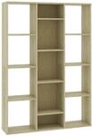 vidaXL Raumteiler/B&uuml;cherregal Sonoma-Eiche 100x24x140 cm Holzwerkstoff