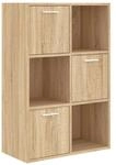 vidaXL Lagerschrank Sonoma-Eiche 60x29,5x90 cm Holzwerkstoff 801137