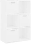 vidaXL Lagerschrank Wei&szlig; 60x29,5x90 cm Holzwerkstoff 801134