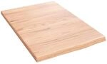 vidaXL Wandregal Hellbraun 40x60x2 cm Massivholz Eiche Behandelt 363635