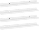 vidaXL Wandregale 4 Stk Wei&szlig; 60x9x3 cm 326661