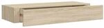 vidaXL Wandregal mit Schublade Eichen-Optik 60x23,5x10 cm MDF 330261