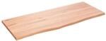 vidaXL Wandregal Hellbraun 100x40x2 cm Massivholz Eiche Behandelt 363683