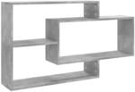 vidaXL Wandregale Betongrau 104x20x58,5 cm Holzwerkstoff 800328