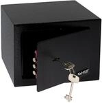 HMF 49216-02 Tresor Schl&uuml;ssel M&ouml;beltresor 23 x 17 x 17 cm Schwarz