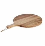 Relaxdays Pizzabrett Akazienholz Natur 2 cm x 48 cm x 35,5 cm 1,3 kg