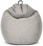 Green Bean Sitzsack Home, 80 x 90 x 50 cm Linen Waschbarer Bezug mit