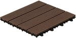 Home Deluxe KlickfliesenWPC Bavaro Dunkelbraun, 30cm x 30cm, 3 m&sup2;