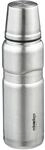 Relaxdays Trinkflasche mit Becher Edelstahl Silber Doppelwandig 500 ml