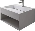Bernstein Wandwaschbecken TWG71 60cm Mineralguss Wei&szlig; Matt mit Ablagefach