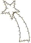 vidaXL Weihnachtsbeleuchtung Sternschnuppen-Silhouette 115 LEDs 4019605