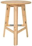 Tectake Stehtisch Trix Aus Holz Rund Klappbar 79 x 110 cm 79 x 79 x 110 cm Braun