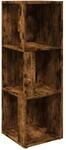 vidaXL Eckregal R&auml;uchereiche 33x33x100 cm Holzwerkstoff