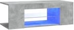 vidaXL TV-Schrank mit LED-Leuchten Betongrau 90x39x30 cm