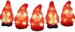 Konstsmide LED Acryl Weihnachtsmann 5er-Set 40 Dioden Warmwei&szlig;