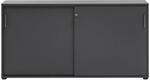 Schildmeyer Schiebet&uuml;renschrank Serie 1500 Anthrazit 84,2 cm x 160,2 cm x 41 cm