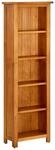 vidaXL B&uuml;cherregal 5 F&auml;cher 45x22x140 cm Massivholz Eiche 331741
