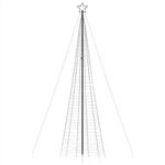 vidaXL LED Weihnachtsbaum mit Erdspie&szlig;en 1534 LEDs Blau 500 cm 4016406
