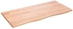 vidaXL Wandregal Hellbraun 100x50x2 cm Massivholz Eiche Behandelt 363686