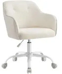 Songmics Schreibtischstuhl Tyra Atmungsaktiver Sherpa-Stoff Beige