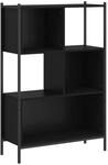 vidaXL B&uuml;cherregal Schwarz 72x28x109 cm Holzwerkstoff