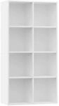 vidaXL B&uuml;cherregal/Sideboard Wei&szlig; 66x30x130 cm Holzwerkstoff 800153