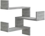 vidaXL Wand-Eckregal Grau Sonoma 40x40x50 cm Holzwerkstoff 815206