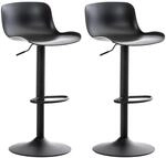 CLP 2er Set Barhocker Almada Schwarz