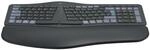 Hama Multi-Device-Tastatur WK-900 Ergo Kabellos Geteilt LED Schwarz