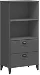 vidaXL B&uuml;cherschrank VIKEN Anthrazit 60x35x123 cm Holzwerkstoff 374949