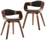 vidaXL Esszimmerst&uuml;hle 2 Stk Bugholz und Kunstleder 287385
