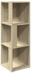 vidaXL Eckregal Sonoma-Eiche 33x33x100 cm Holzwerkstoff