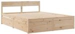 vidaXL Massivholzbett ohne Matratze 160x200 cm Kiefernholz 3282342