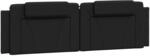 vidaXL Kopfteil-Kissen Viana Schwarz 180 cm Kunstleder 374804