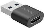 Hama USB-Adapter USB-A-Stecker & USB-C-Buchse USB 3.2 Gen2 Schwarz 10 Gbit/s