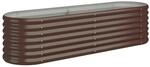 vidaXL Hochbeet Verzinkter Stahl 152x40x36 cm Braun 318870