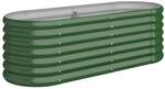 vidaXL Hochbeet Verzinkter Stahl 114x40x36 cm Gr&uuml;n 318863