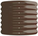 vidaXL Hochbeet Pulverbeschichteter Stahl 114x40x36 cm Braun 1094449