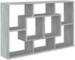 vidaXL Wandregal Grau Sonoma 85x16x52,5 cm cm Holzwerkstoff 820461