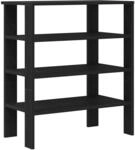 vidaXL Schuhregal Schwarz 61x32x70 cm Holzwerkstoff 859843